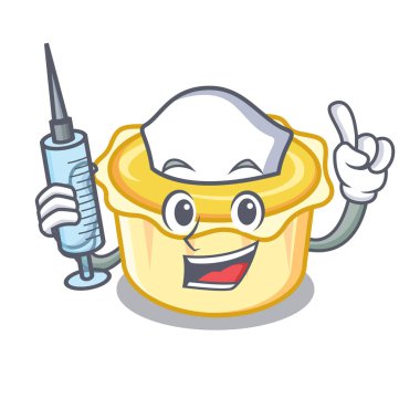 Hemşire yumurta tart karakter karikatür