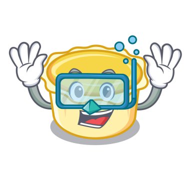 Dalış yumurta tart karakter karikatür