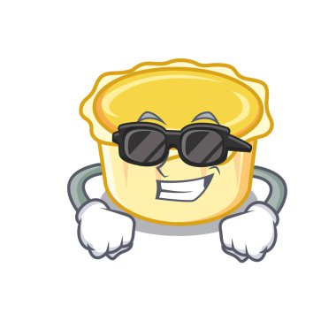 Süper cool yumurta tart karakter karikatür