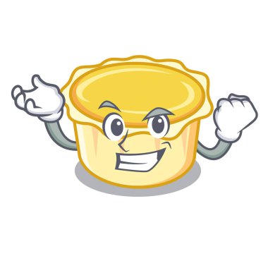 Başarılı yumurta tart karakter karikatür