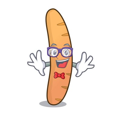 Geek baget karakter karikatür tarzı