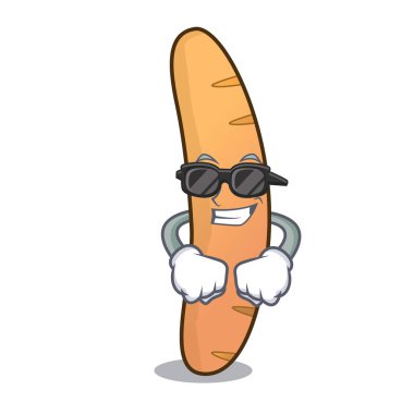 Süper cool baget karakter karikatür tarzı