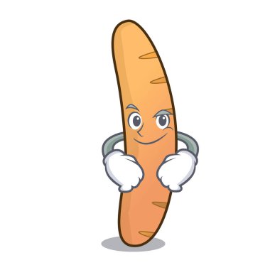 Smirking baget karakter karikatür tarzı