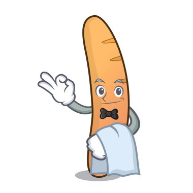 Garson baget maskot karikatür tarzı