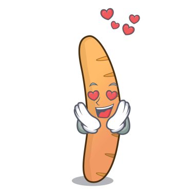 Aşk baget maskot çizgi film tarzı