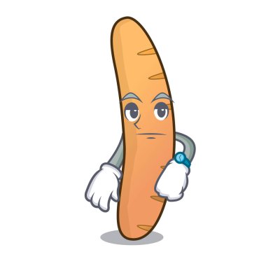 Baget maskot karikatür tarzı bekliyor