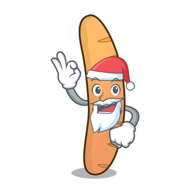 Santa baget maskot karikatür tarzı