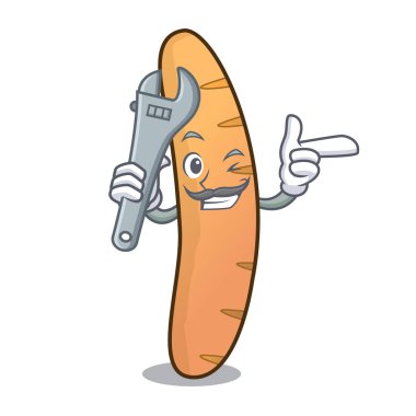 Mekanik baget maskot karikatür tarzı