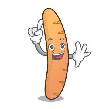 Parmak baget maskot karikatür tarzı