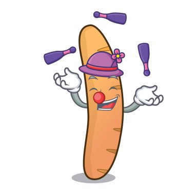 Baget maskot karikatür tarzı hokkabazlık