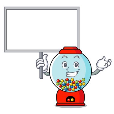 Yönetim Kurulu sakız makinesi karakter karikatür vektör çizim getirmek