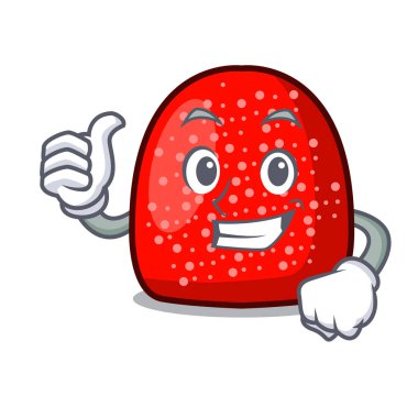 Sakızlı şeker karakter karikatür tarzı vektör çizim yaşasın