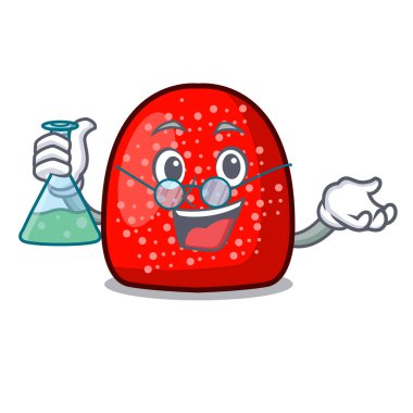 Profesör şekerleme karakter karikatür tarzı vektör çizim