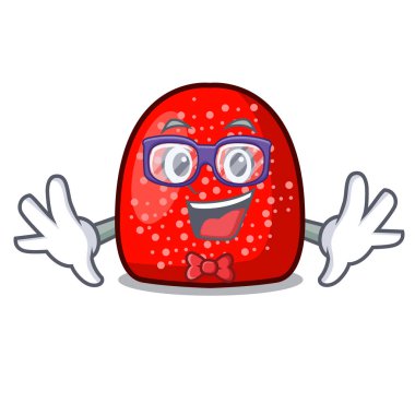 Geek sakızlı şeker karakter karikatür tarzı vektör çizim