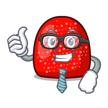 İşadamı sakızlı şeker karakter karikatür tarzı vektör çizim