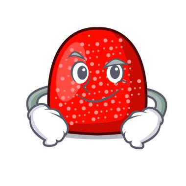 Smirking sakızlı şeker karakter karikatür tarzı vektör çizim