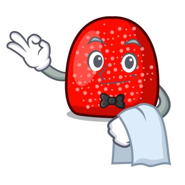 Garson sakızlı şeker maskot karikatür tarzı vektör çizim