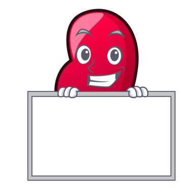 Yönetim Kurulu jöle fasulye karakter karikatür vektör çizim ile sırıtarak