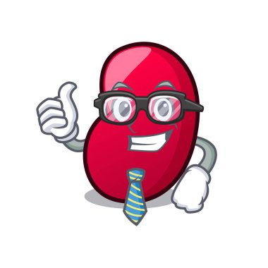 İşadamı jöle fasulye karakter karikatür vektör çizim