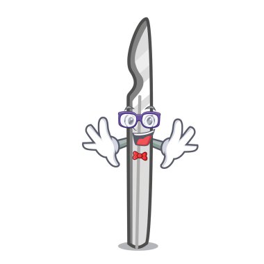 Geek neşter karakter karikatür tarzı