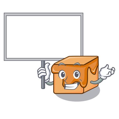 Karakter karikatür vektör çizim kurulu karamelli şeker getir