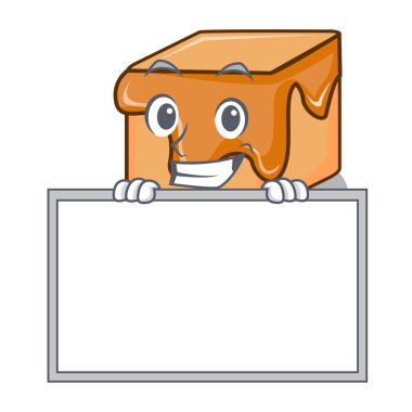 Yönetim Kurulu karamelli şeker karakter karikatür vektör çizim ile sırıtarak