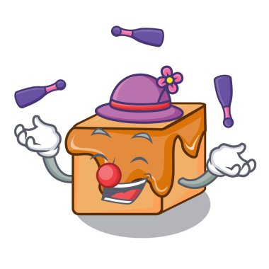 Karamelli şeker maskot karikatür vektör çizim hokkabazlık