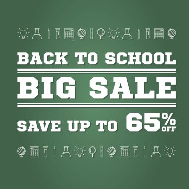 Arka plan vektör çizim için okul satış geri