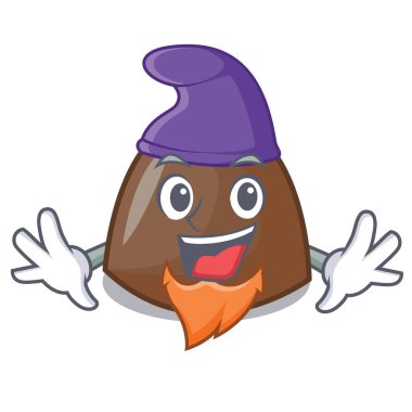 Elf çikolata karakter karikatür vektör halat şekerler