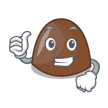 Çikolata şekerleme karakter karikatür Yaşasın halat vektör