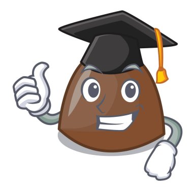 Mezuniyet çikolata karakter karikatür vektör halat şekerler