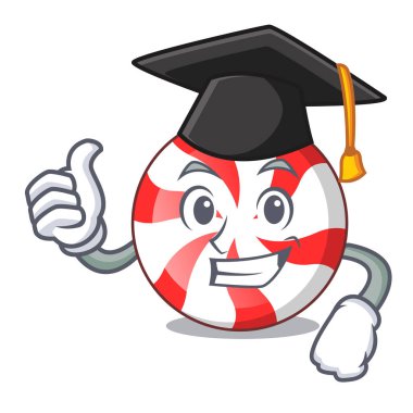 Mezuniyet nane şeker karakter karikatür