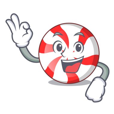 Naneli şeker karakter karikatür Tamam