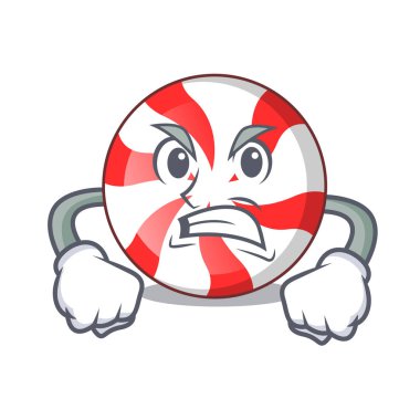 Kızgın nane şeker maskot çizgi film