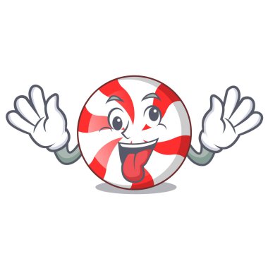 Deli nane şeker maskot çizgi film