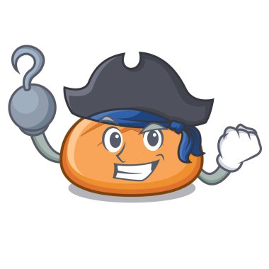 Korsan hamburger topuz karakter karikatür