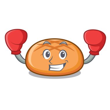 Boks hamburger topuz karakter karikatür