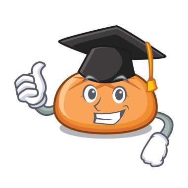 Mezuniyet hamburger topuz karakter karikatür