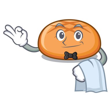 Garson hamburger topuz maskot çizgi film