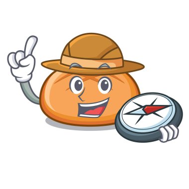 Explorer hamburger topuz maskot çizgi film