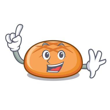 Parmak hamburger topuz maskot çizgi film