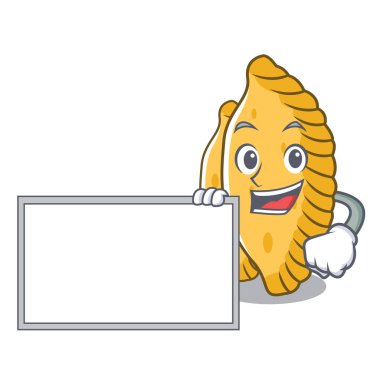 Tahta pastel karakter karikatür tarzı ile