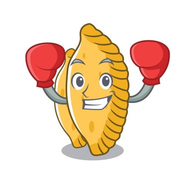 Boks pastel karakter karikatür tarzı