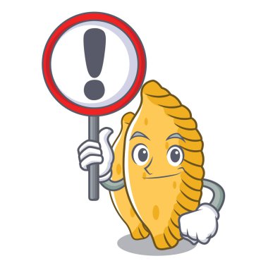 İşareti pastel karakter karikatür tarzı ile