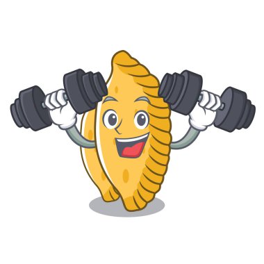 Fitness pastel karakter karikatür tarzı