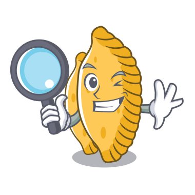 Dedektif pastel karakter karikatür tarzı