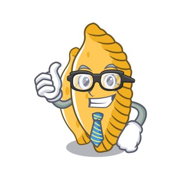 İşadamı pastel karakter karikatür tarzı