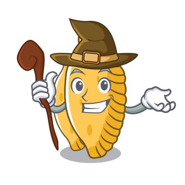 Cadı pastel maskot karikatür tarzı