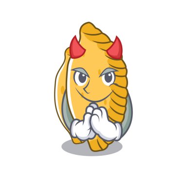 Şeytan pastel maskot karikatür tarzı