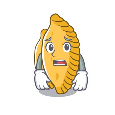 Korkarım pastel maskot karikatür tarzı